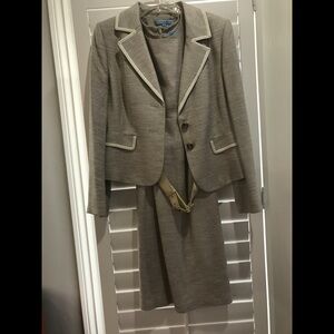 ANTONIO MELANI.. Gray Blazer and Dress Suit_’Dress size 10..Blazer size 8_